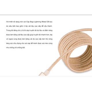 CÁP DÙ SẠC NHANH BAGI CHO IPHONE, IPAD - CB-IS10