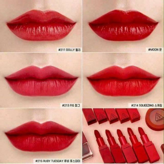 Son thỏi lì 3CE RED RECIPE LIP COLOR