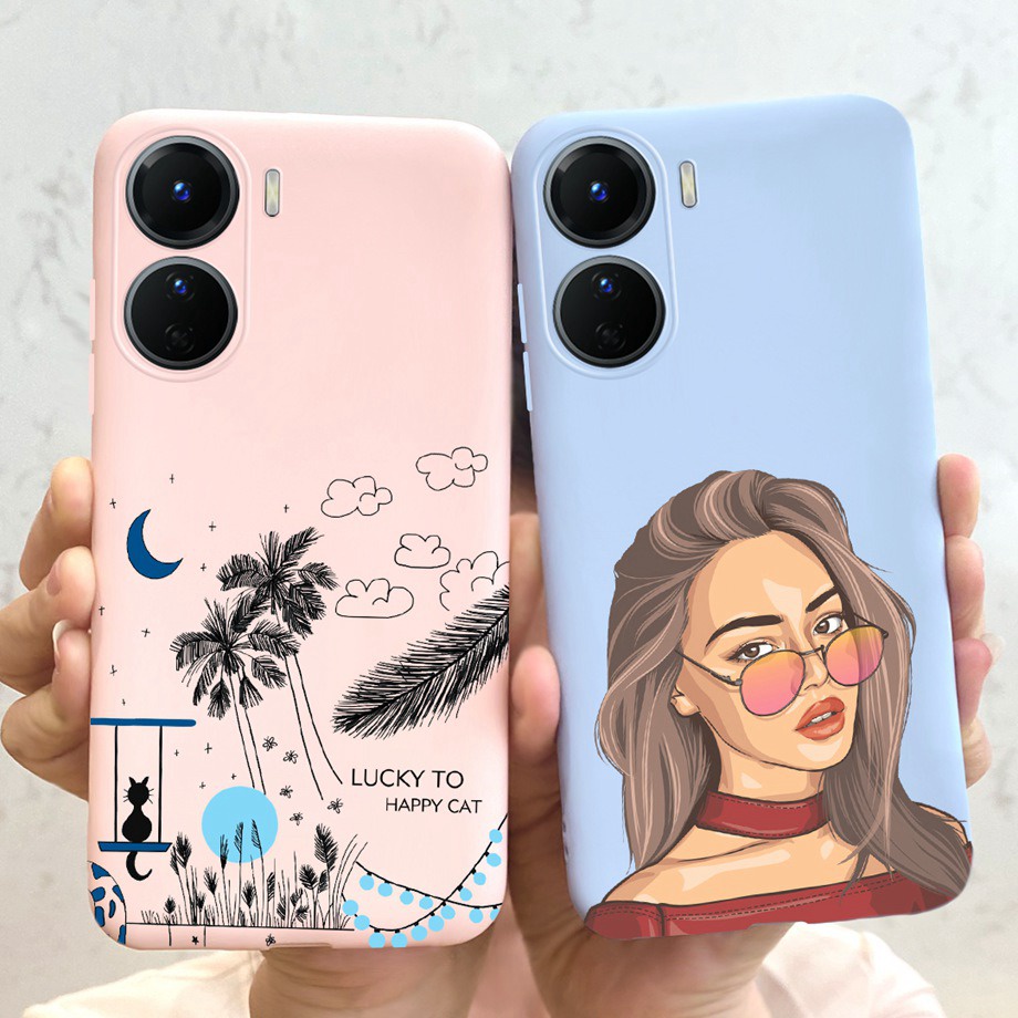 Ốp Điện Thoại Silicon Mỏng Họa Tiết Phi Hành Gia Cho Vivo Y16 2022 Y16 Y 16 4G