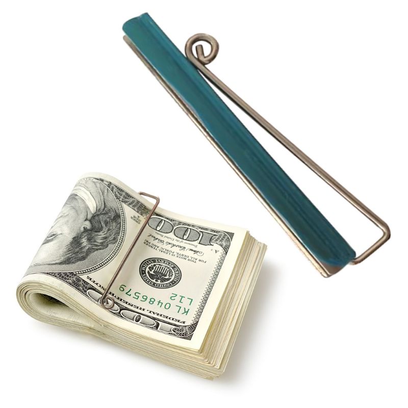 Kẹp Tiền Bằng Kim Loại Cho Ví Da Thủ Công