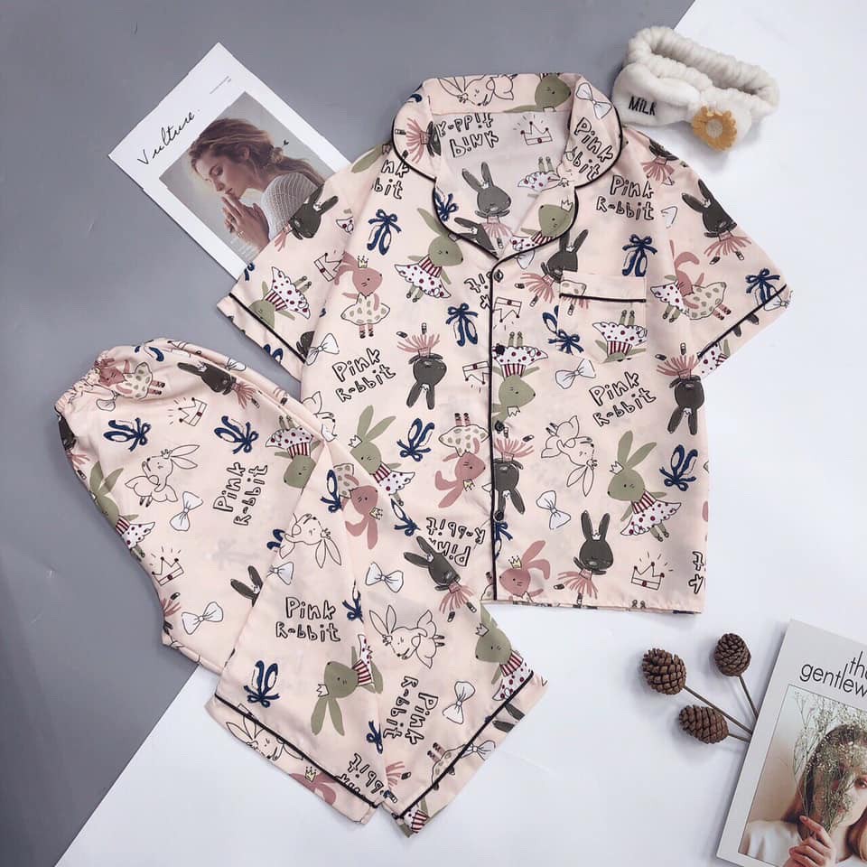 BỘ NGỦ, ĐỒ BỘ MẶC NHÀ KATE CỘC LỬNG, PYJAMA MẶC NHÀ ROSARA