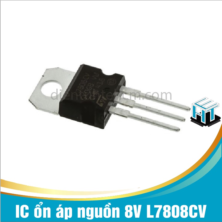 Combo 4 con IC ổn áp nguồn 8V L7808CV 7808 chân cắm TO-220 loại tốt