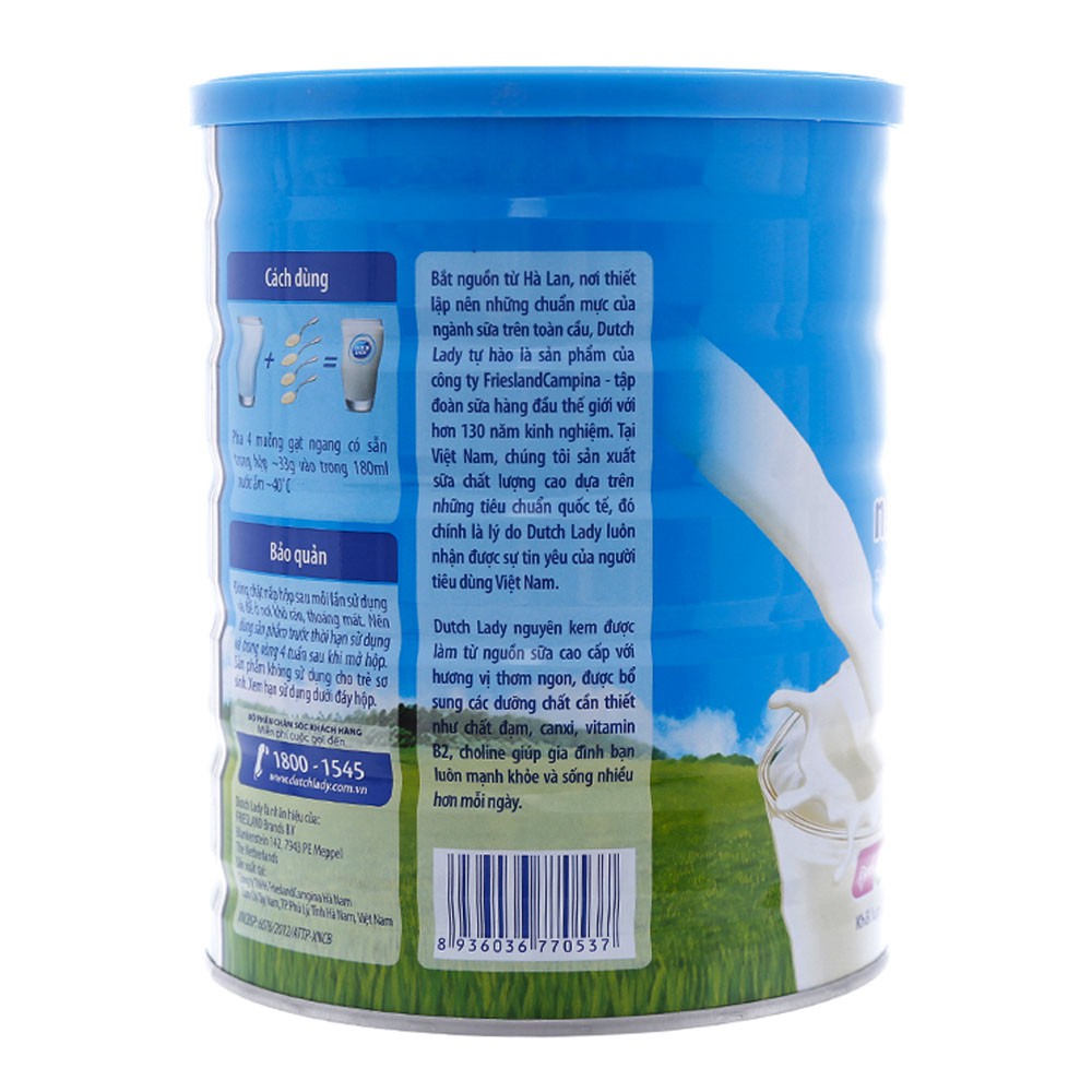 [CHÍNH HÃNG] Sữa Bột Fresland Campina Dutch Lady Nguyên Kem Hộp 900g