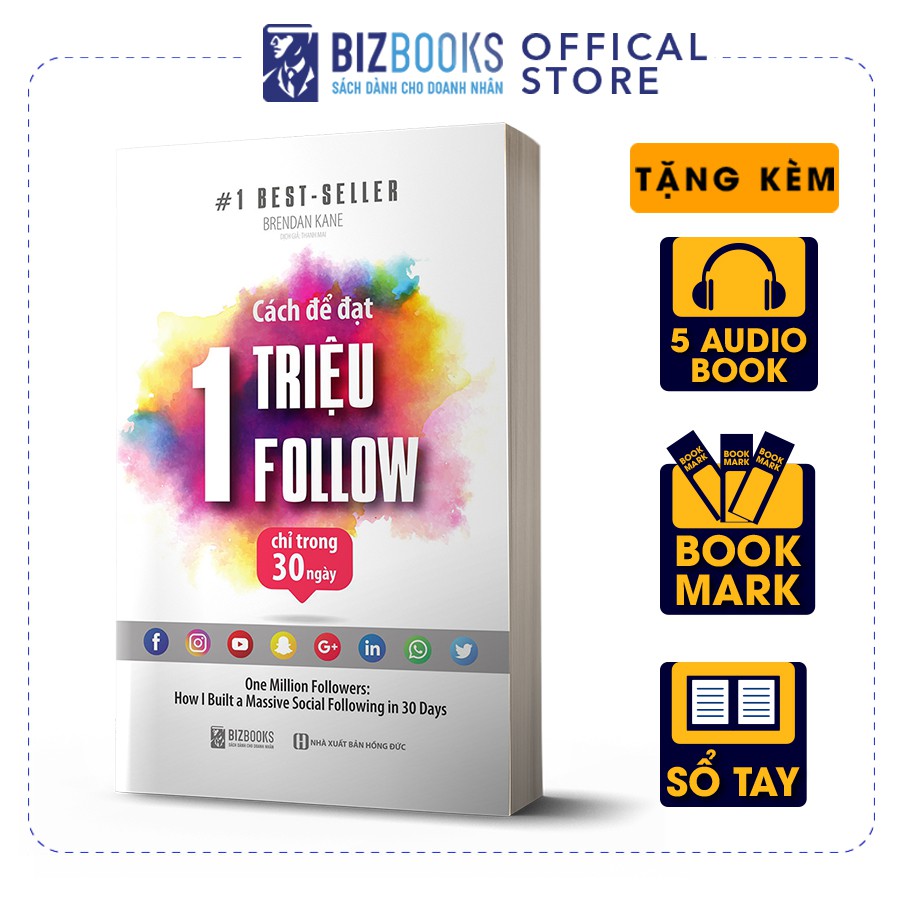 Sách - BIZBOOKS - Cách Để Đạt 1 Triệu Follow Chỉ Trong 30 Ngày - 1 BEST SELLER