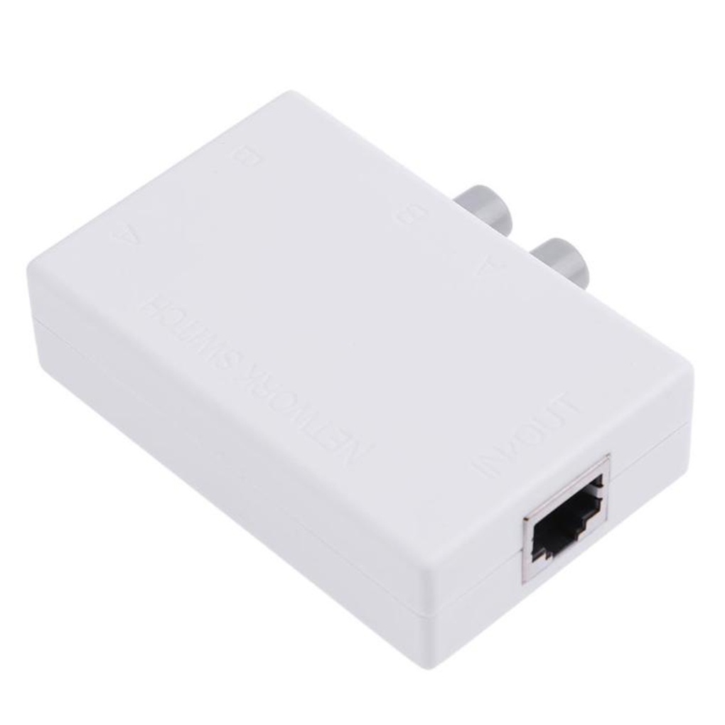 Bộ chuyển mạch Ethernet mạng RJ45 mini 2 cổng AB RJ45 2 ra 1 hoặc 1 ra 2