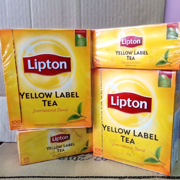 Trà Túi Lọc Lipton Nhãn Vàng cao cấp100 Gói Nhỏ chính hãngTinh Hoa Trà Thảo Mộc Món Quà Từ Thiên Nhiên