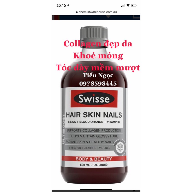 Collagen Hair Skin Nails Úc 500ml.Đủ bill | BigBuy360 - bigbuy360.vn