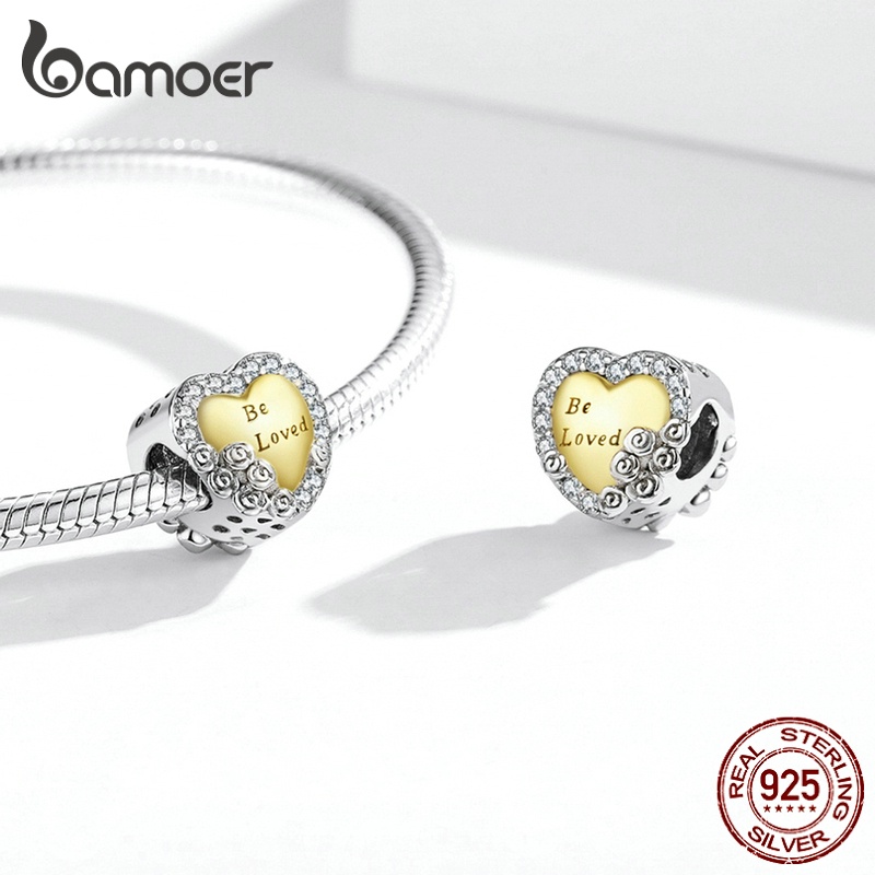 Hạt phụ kiện BAMOER BSC500 bạc 925 tự làm trang sức thời trang