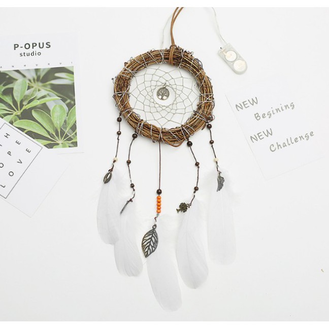 BN03 - Phụ kiện treo trang trí Dream Catcher XR080 (có kèm đèn)