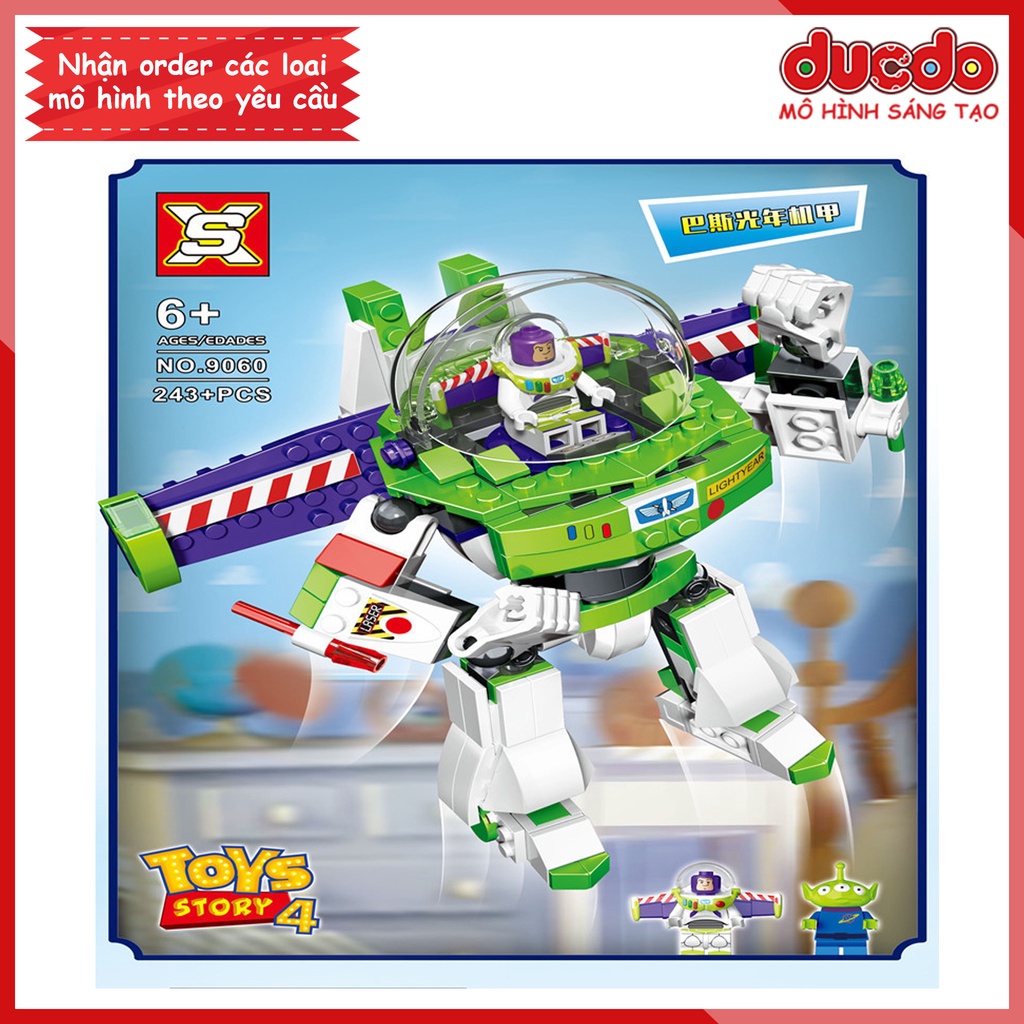 KB7061 SX9060 Lắp ghép Cảnh sát vũ trụ Buzz Lightyear - Đồ chơi Xếp hình Mô hình Minifigures Mini