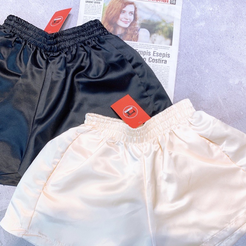 Quần Short Đùi Nữ Chất Tắc Ta Phồng Mix Áo Croptop Thun Siêu Hợp Trẻ Trung