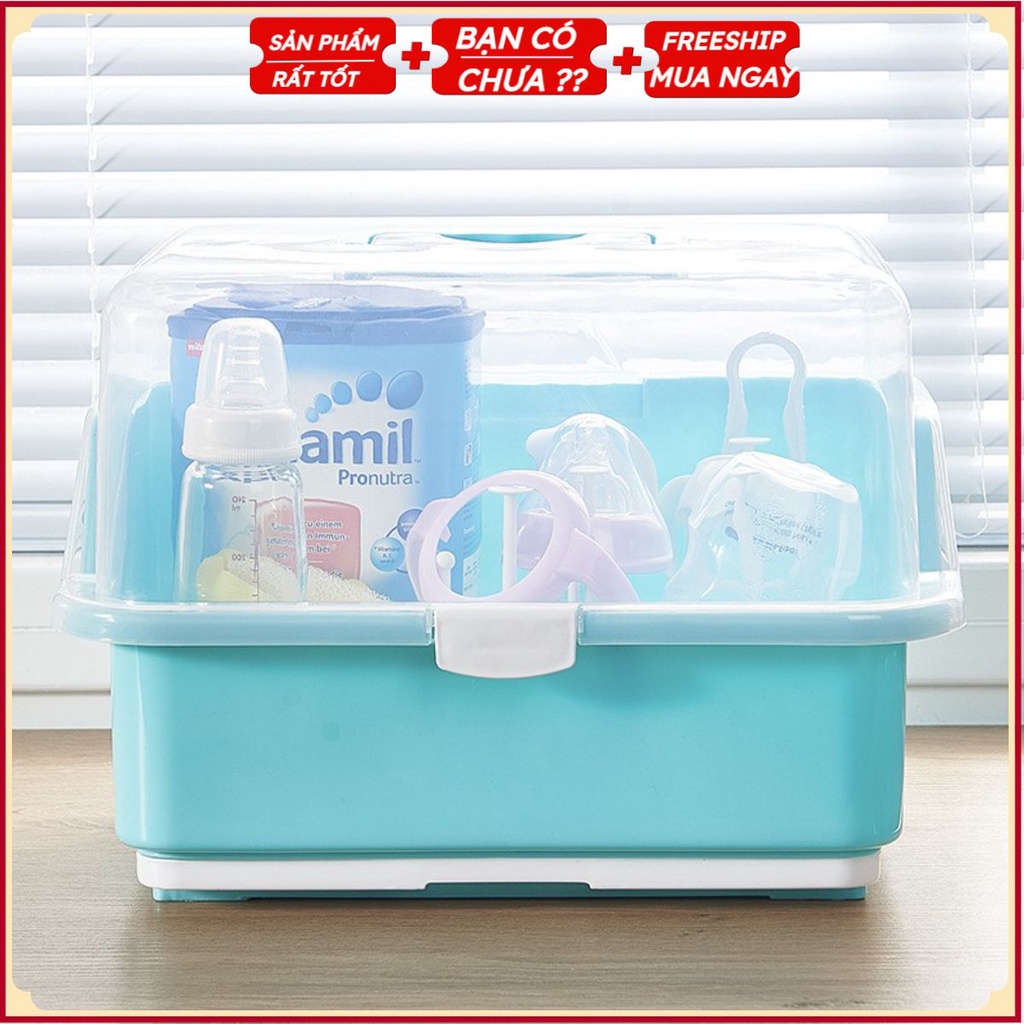 PVN32508 Khay đựng bình sữa có nắp đậy, van thoát ẩm T2