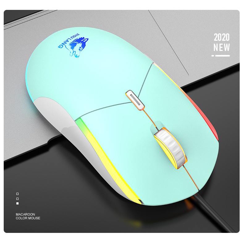 Bộ bàn phím CƠ kèm chuột màu Xanh Ngọc cực độc có LED RGB đổi màu nhiều chế độ cho máy tính laptop pc K2+V7 XANH