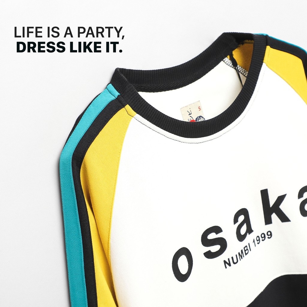 Áo Nỉ Numbi Phối Màu In Chữ Osaka | BigBuy360 - bigbuy360.vn