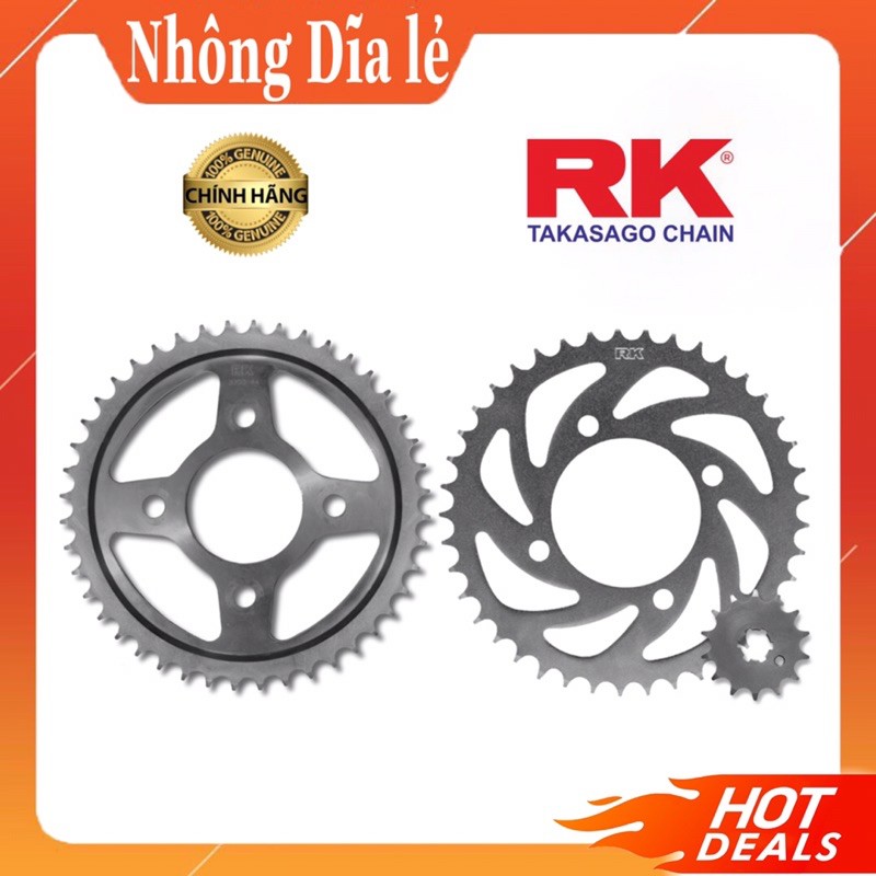 Nhông Dĩa thép RK chính hãng Winner / Winnerx / Exciter / Raider...