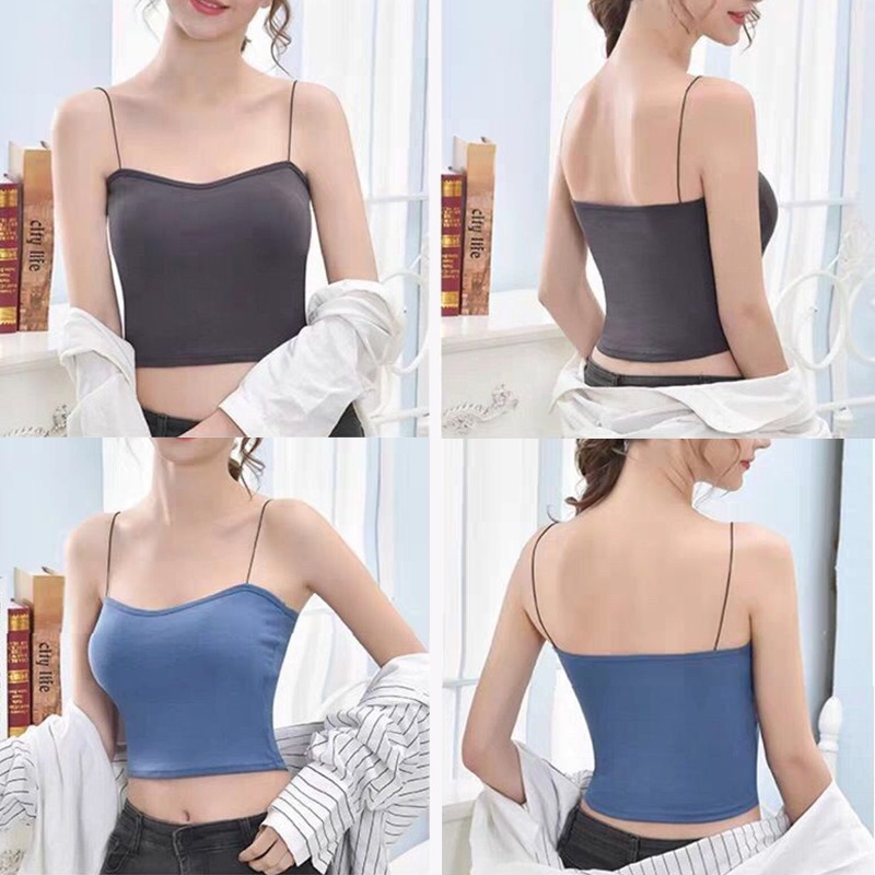 Áo lót Aoweinisi có đệm ngực bằng lụa lạnh thời trang mùa hè cao cấp cho nữ