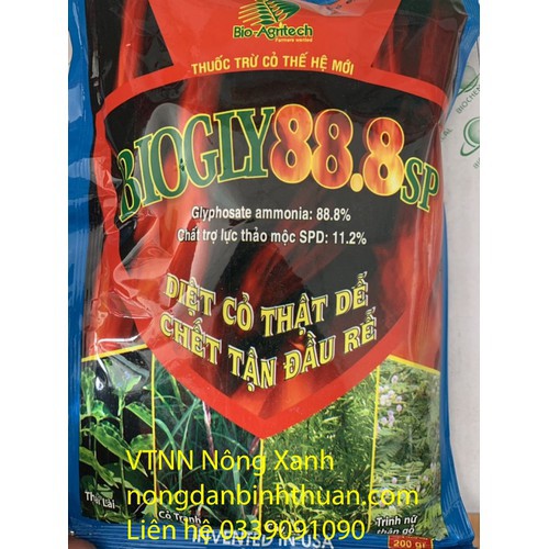 Thuốc trừ cỏ sinh học BIOGLY 888 - Gói 50gr - biogly 888