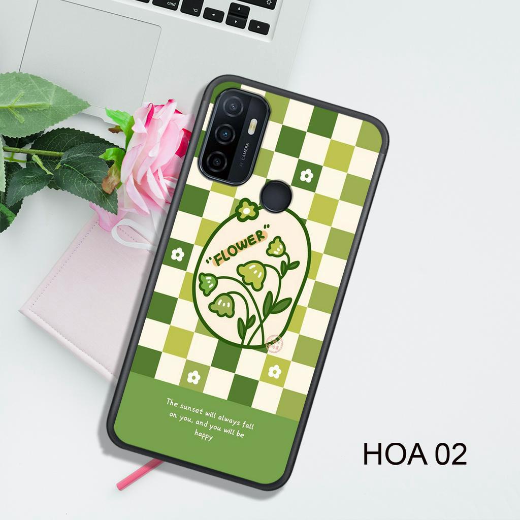 Ốp Lưng  OPPO A15 - A52 - A53 - A92 - A94 - A95 4G - A95 5G , In Hình HOA, Màu Sắc Bắt Mắt.