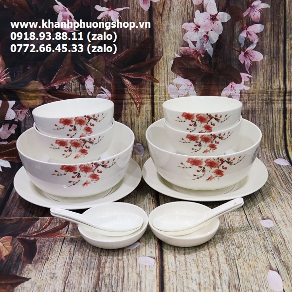 Bộ chén tô dĩa sứ trắng - bộ chén tô dĩa sứ trắng