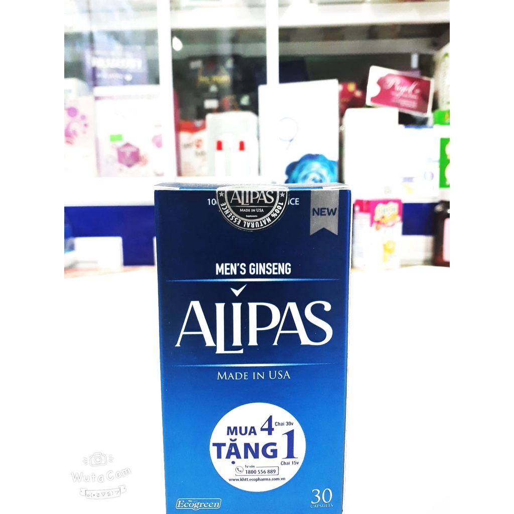 (CHÍNH HÃNG) Viên uống Sinh Lý ALIPAS GOLD (Lọ 30 viên)