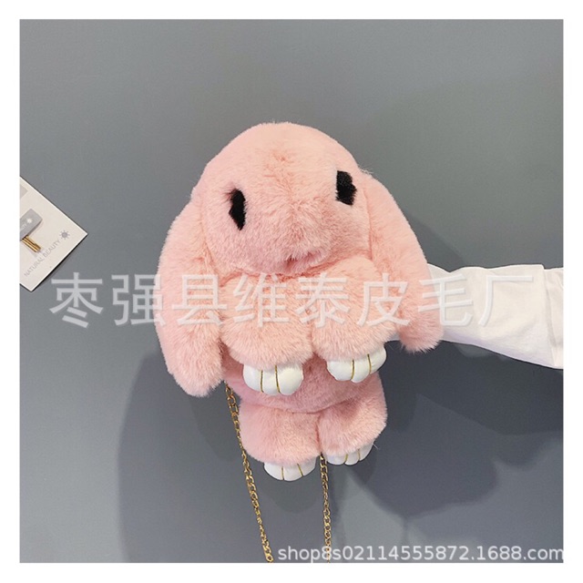 Túi thỏ lông vũ mịn