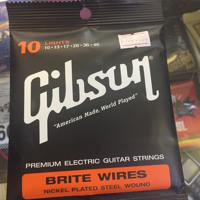 Gibson Dây Đàn Ghi Ta Điện S16. Cỡ 009 Và 010