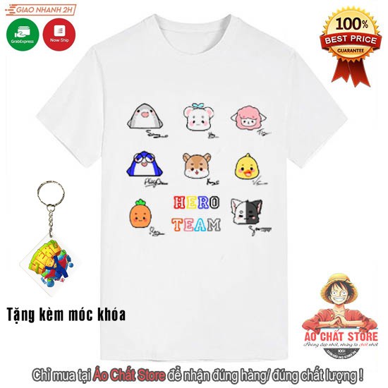 (VIDEO + ẢNH THẬT) BST Áo Hero Team Mini World Đẹp | Áo Thun Mini World Toàn Thành Viên Hero Team MC6 - Hương Nemo Style