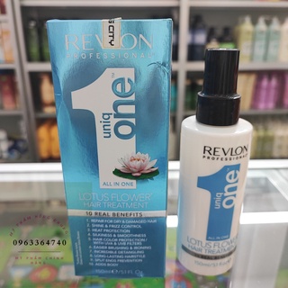 Xịt dưỡng tóc 10 trong 1 uniq one revlon professional lotus flower hair treatment 150ml