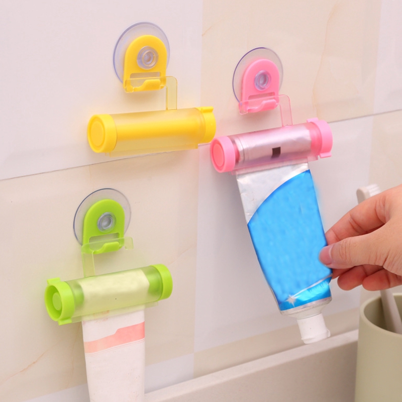 1 Dụng Cụ Nặn Kem Đánh Răng Bằng Nhựa Màu Kẹo Dễ Thương