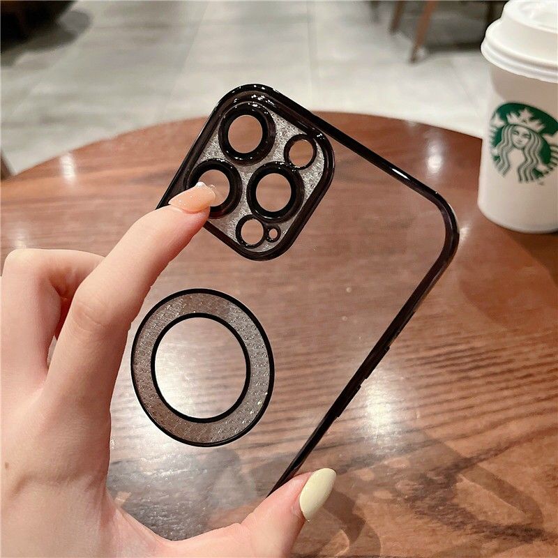 Ốp lưng iphone 13 pro max , 13 pro , 13 hiệu KF lưng trong cam vòng hoạ tiết viền mầu lên máy siêu đẹp