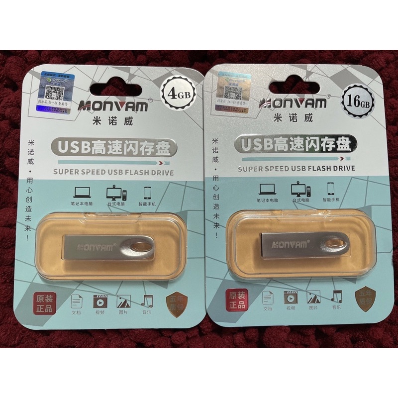 Usb Monvam M100 2.0 Chính Hãng 4GB 16GB Bảo hành 12 tháng