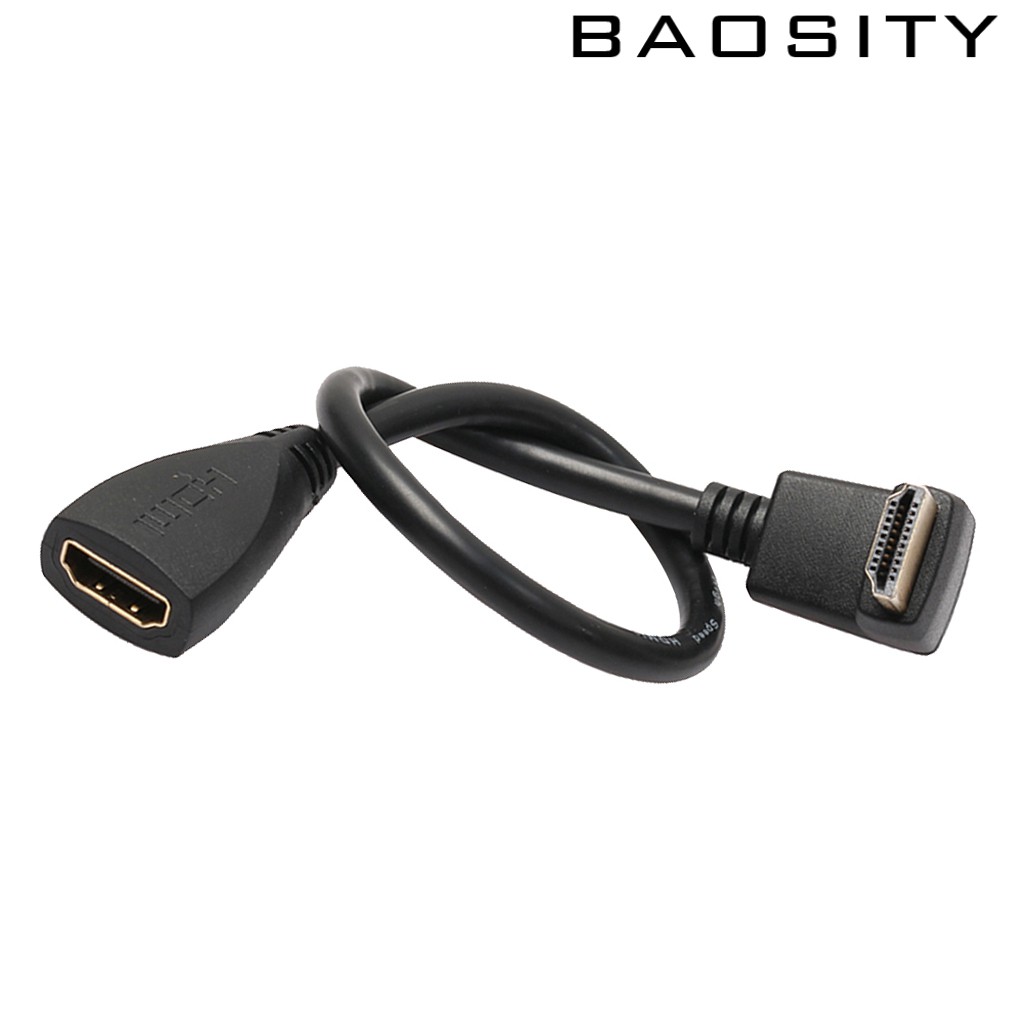 Dây Cáp Mở Rộng Hdmi 90 Độ Loại A Đầu Đực Sang Đầu Cái 30cm