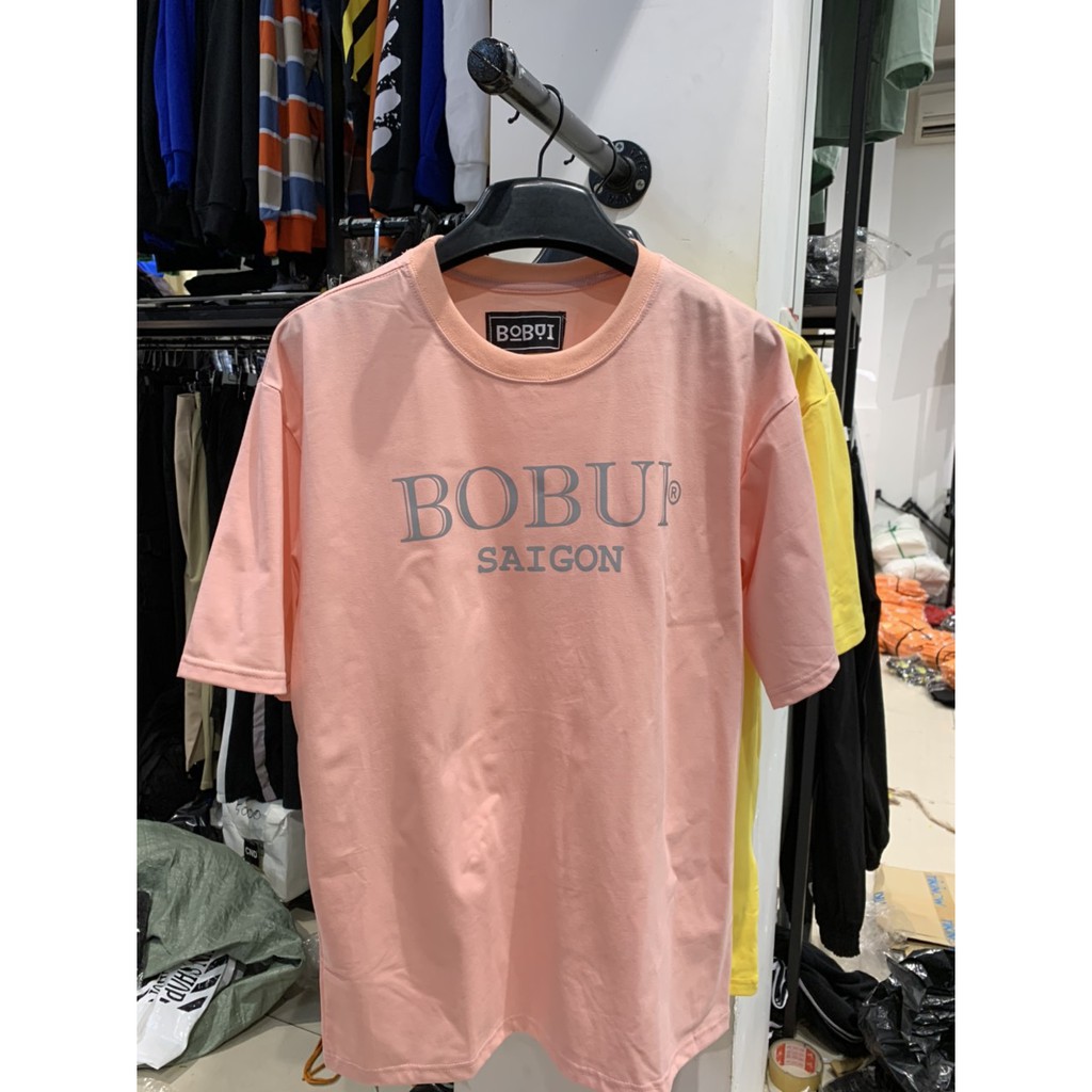 [Mã FASHIONT4MA2 giảm 10K đơn 50K] Áo Thun BOBUI Phản Quang Full Tag LOGO