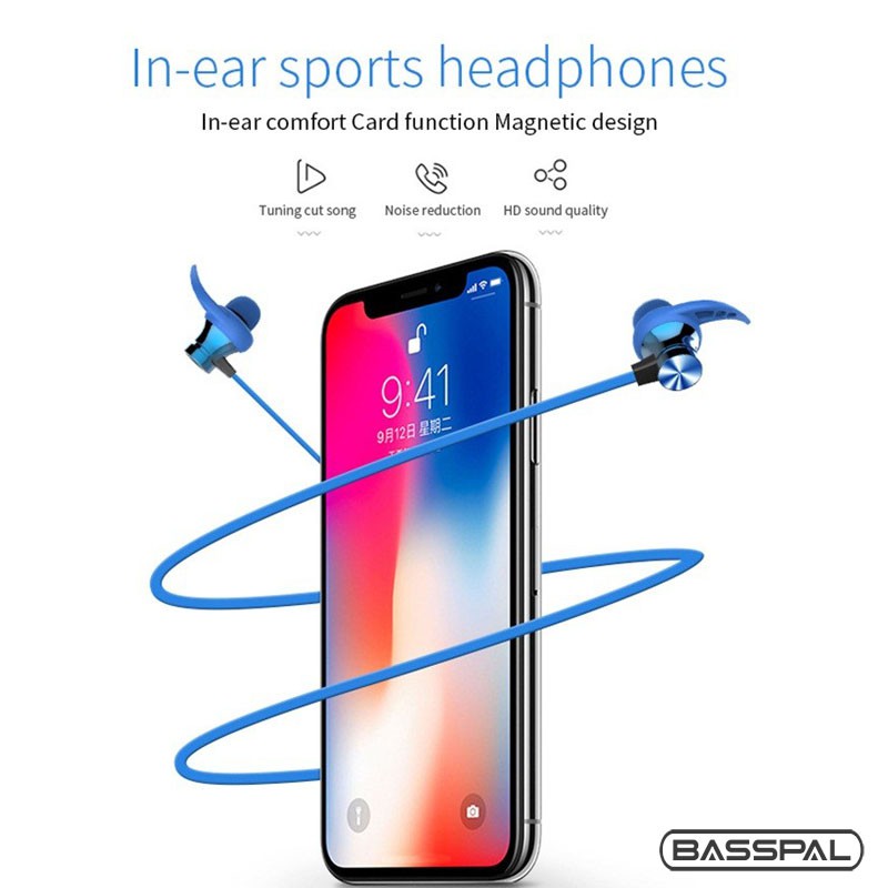 Tai nghe Basspal XT22 bluetooth không dây có micro hỗ trợ thẻ TF