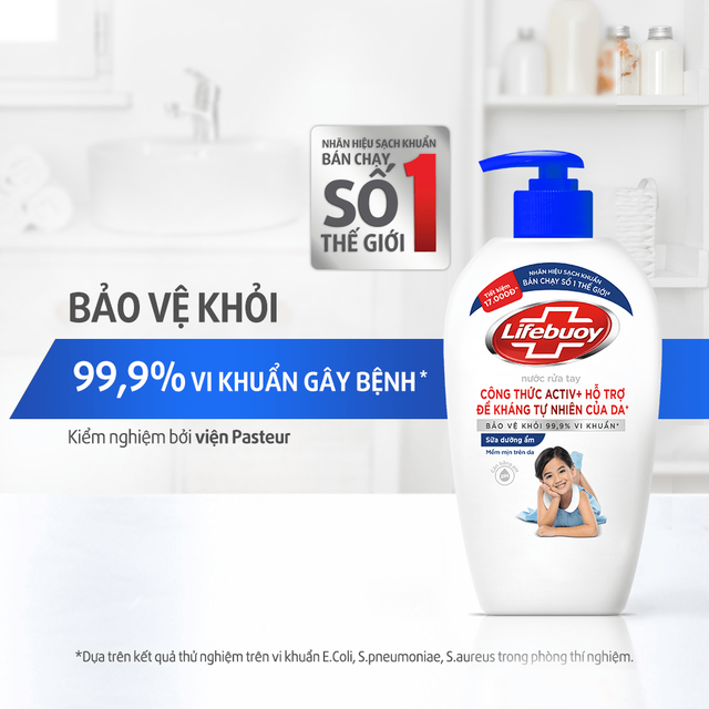 Nước rửa tay Lifebuoy Bảo vệ khỏi vi khuẩn 500gr (Chai)