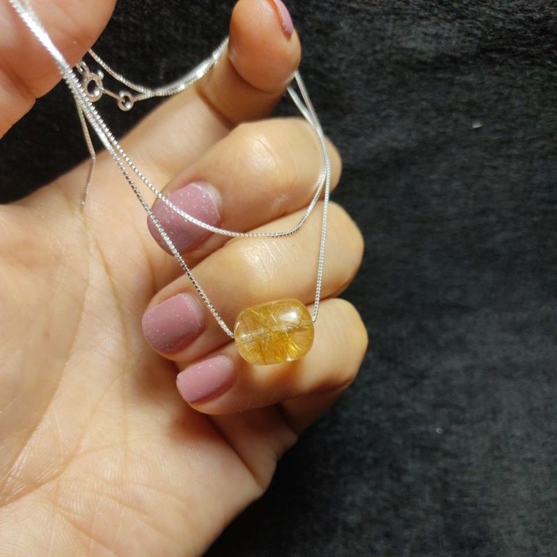 DÂY CHUYỀN BẠC LU THỐNG TÓC VÀNG