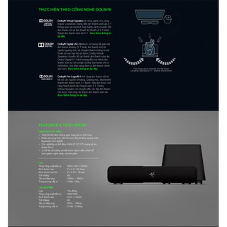 Loa cây âm thanh vòm Razer Leviathan 5.1