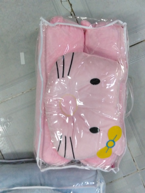 Bộ 2 gối ôm 1 gối nằm lỏm dành cho bé sơ sinh