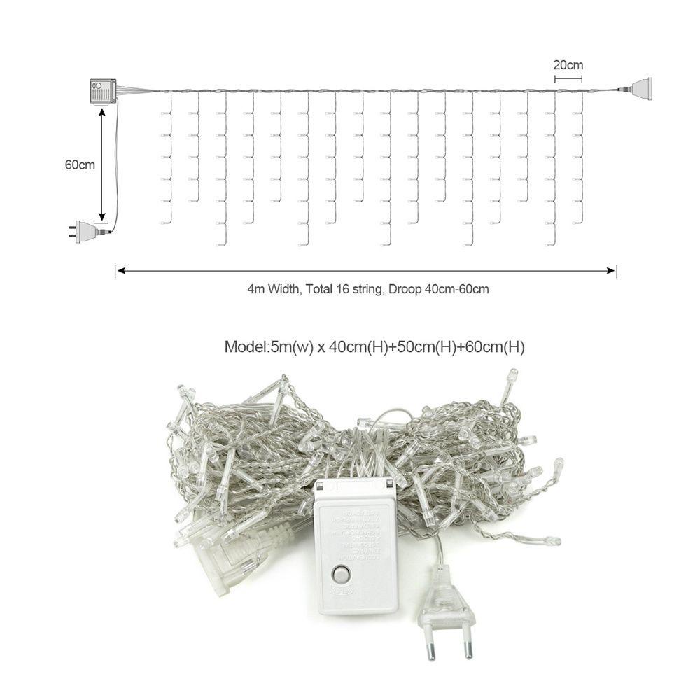 1 Dây Đèn LED Hình Vòng Hoa Trang Trí Sân Vườn