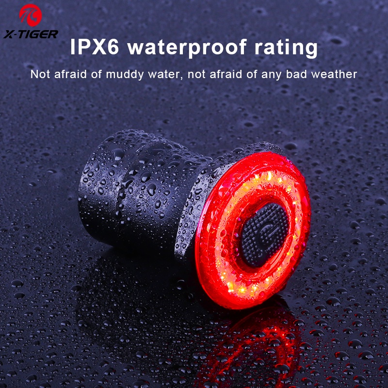 Đèn Led X-TIGER Thông Minh Chống Nước IPX6 Có Cổng Sạc USB Dành Cho Xe Đạp