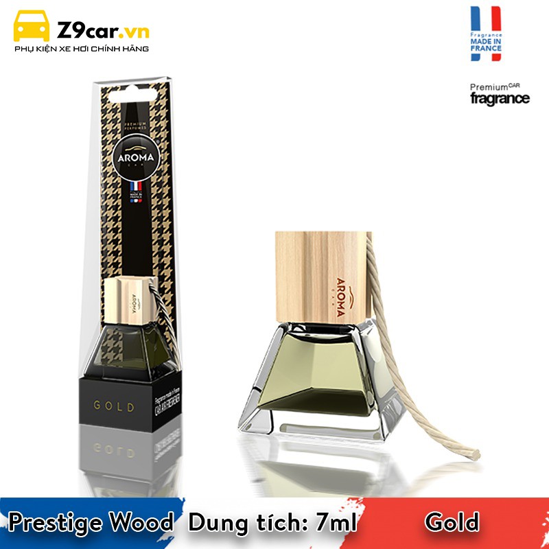 Tinh dầu nước hoa treo xe hơi Aroma Prestige Wood nhập khẩu EU