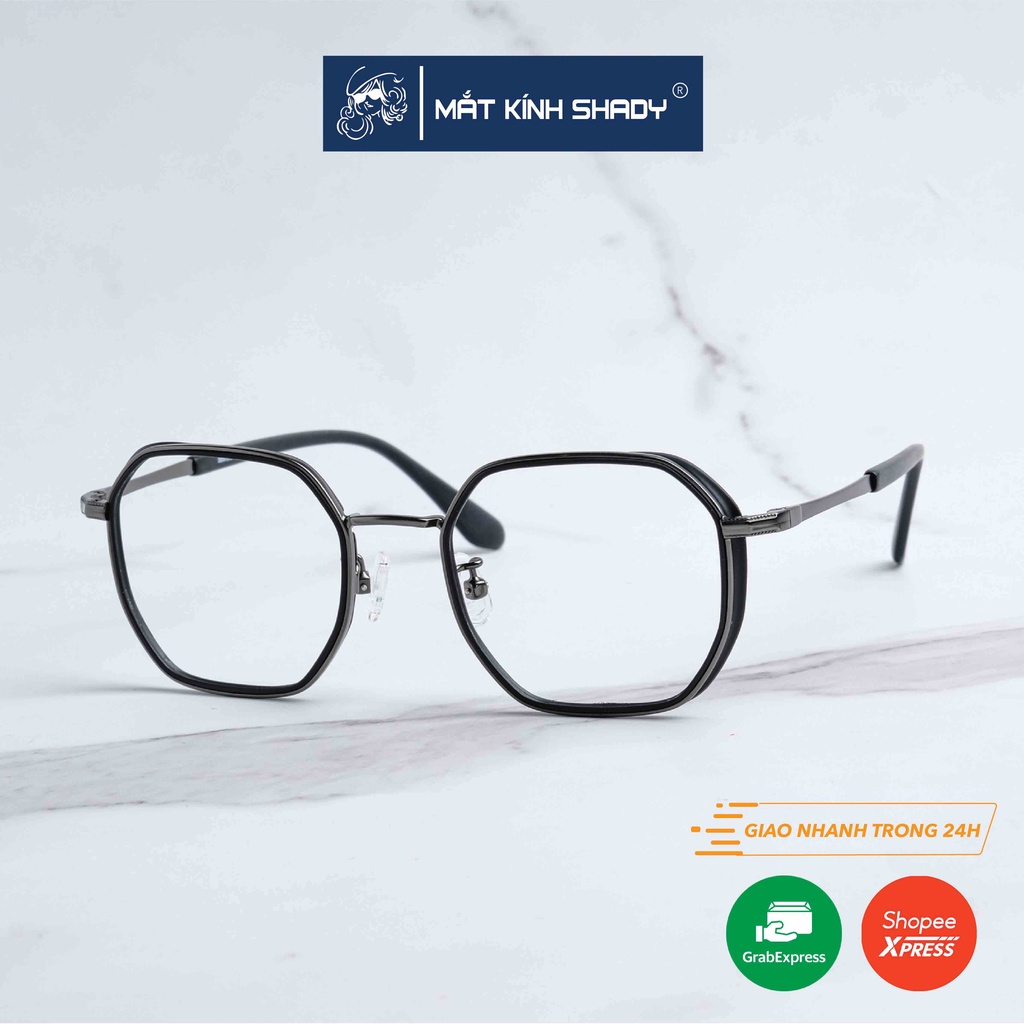 Gọng Kính Cận Hợp Kim Và Nhựa Shady Unisex G2313 (Nhiều Màu)