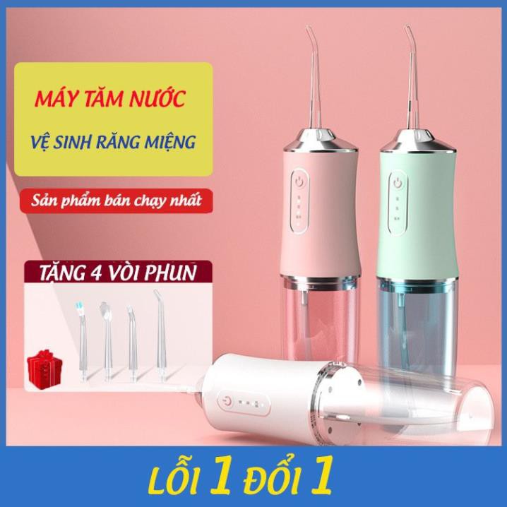 [Chính Hãng] Máy Tăm Nước Oral Irigator [ BH 6 Tháng ] - Máy tăm nước vệ sinh răng miệng cực sạch công nghệ Châu Âu