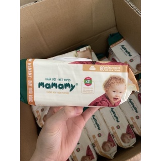 combo 5 bịch khăn giấy ướt mâmmy 80m