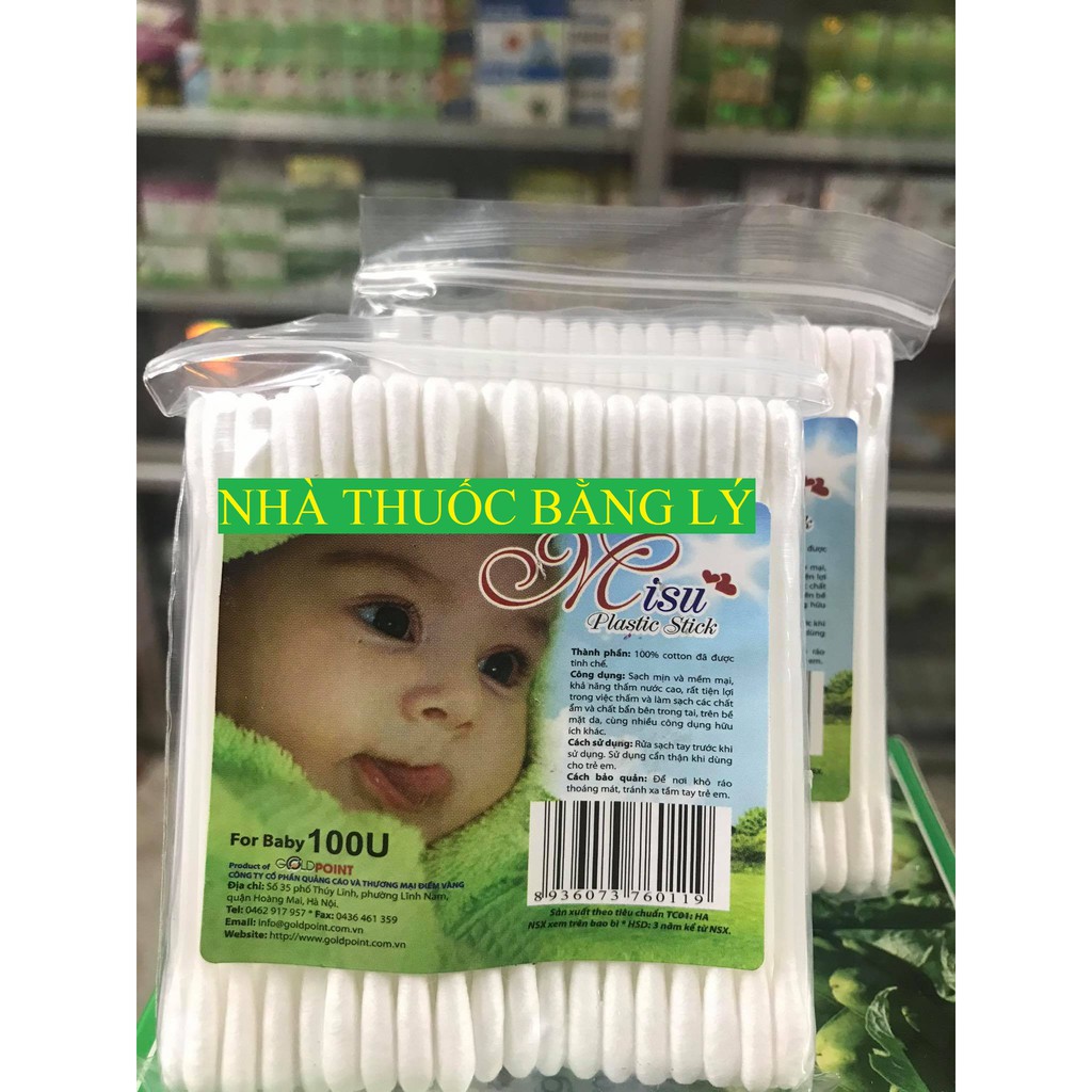 Tăm Bông Trẻ Em Misu - Tăm Bông Ngoáy Tai Cho Bé