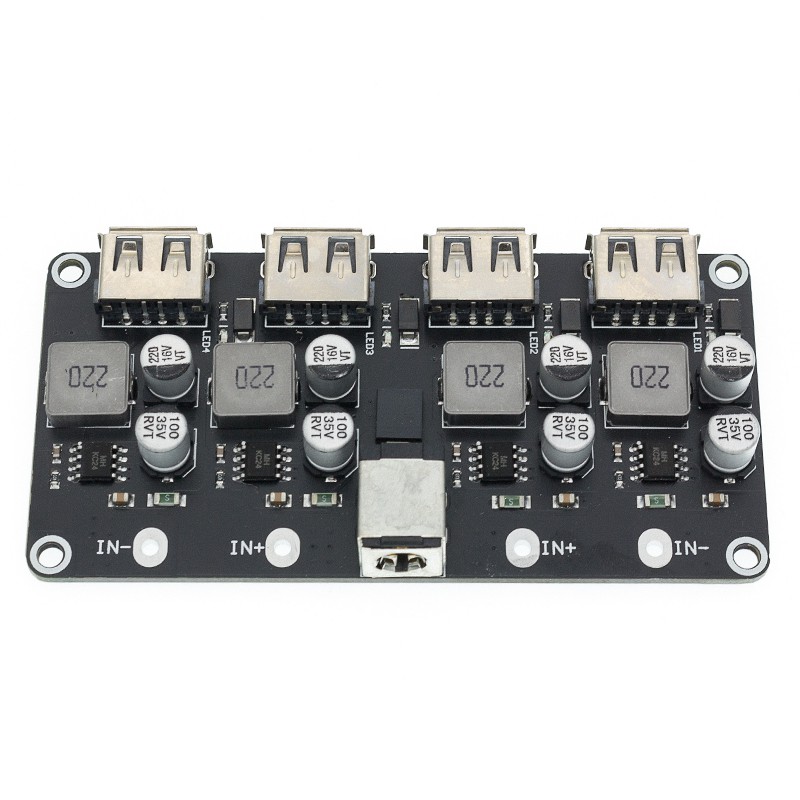 Mô Đun Hạ Áp QC3.0 QC2.0 USB DC-DC 6-32V 9V 12V 24V Sang Sạc Nhanh 5V