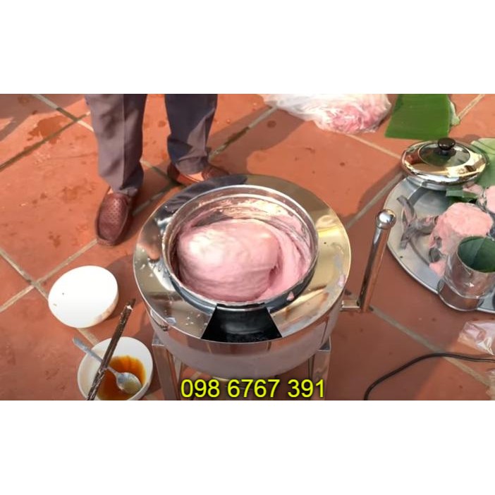 Máy làm chả cá, máy xay giò khung A Inox, có tay cầm nghiêng nồi