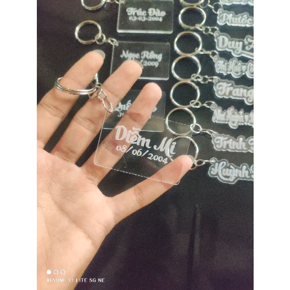 Móc Khoá Khắc Tên