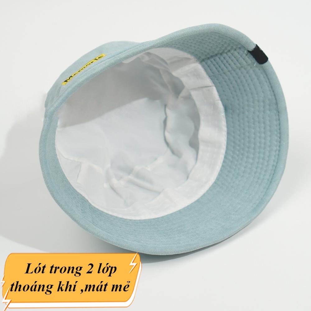 Mũ tai bèo vành cụp BUCKET ❤️ Nón bucket Thêu chữ Memorie vành cụp phong cách Ulzzang unisex 210