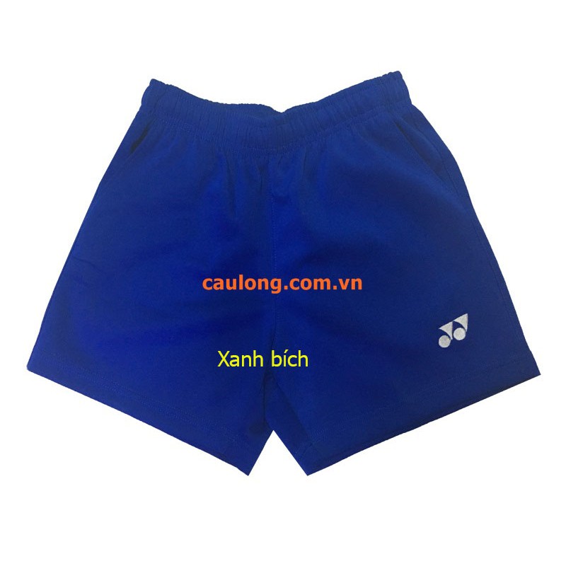 Quần Short Cầu Lông Nam Nữ Yonex trơn xanh bích ( thun co dãn 4 chiều )